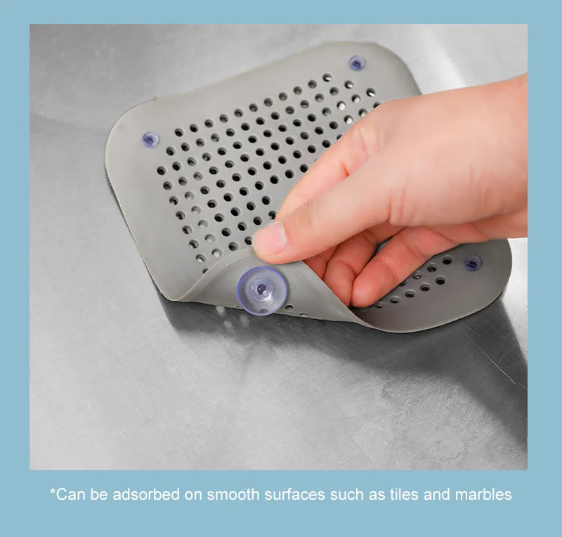 Kitchen Hair Sink Filter Silicone Anti-blocking Bathtub Stopper Bathroom Floor Drain Cover Hair Catchers Shower Sink Strainers