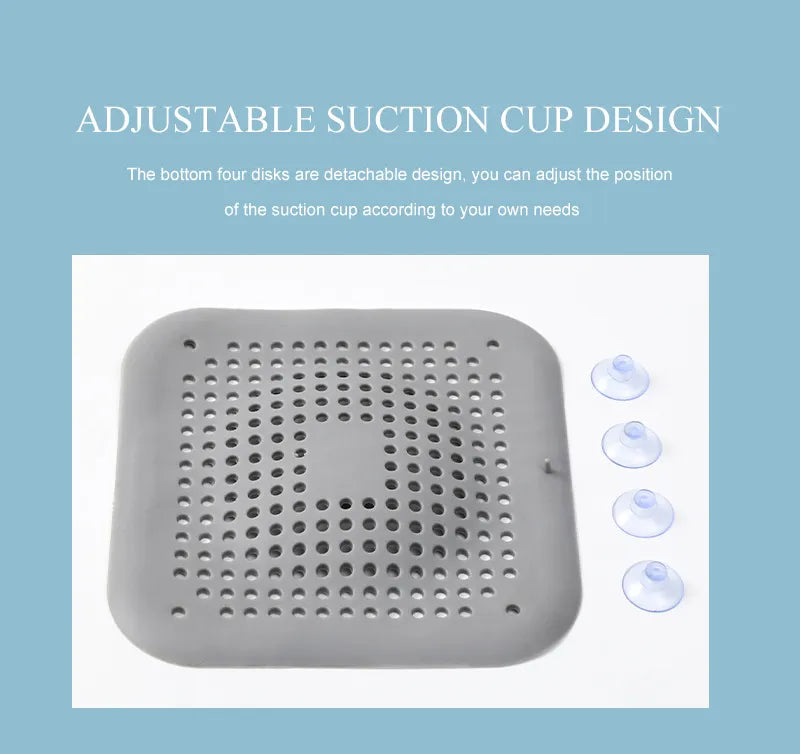 Kitchen Hair Sink Filter Silicone Anti-blocking Bathtub Stopper Bathroom Floor Drain Cover Hair Catchers Shower Sink Strainers