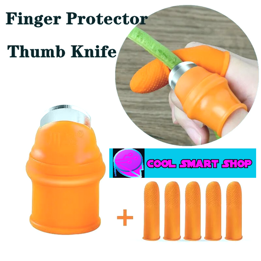 Kitchen Tool Accessories Finger Protector Silicone Thumb Knife Gears Cutting Gloves Vegetables Picking Knife Plant Blade Scissor