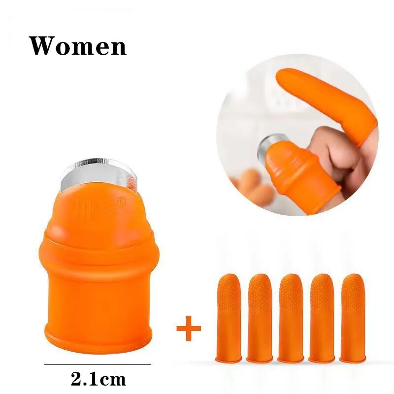 Kitchen Tool Accessories Finger Protector Silicone Thumb Knife Gears Cutting Gloves Vegetables Picking Knife Plant Blade Scissor Women