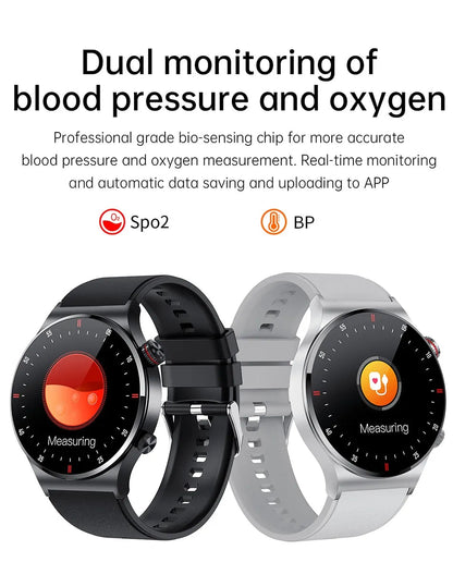 LIGE ECG+PPG Bluetooth Call Smart Watch Men 2023 Sports Bracelet NFC Waterproof Custom Watch Face Men SmartWatch For IOS Android