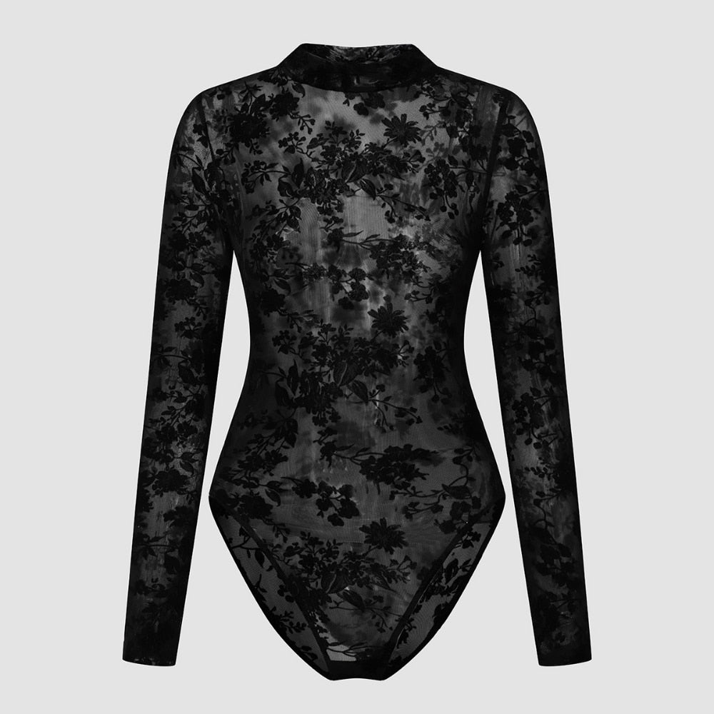 Lace Bodysuit Playsuit Romper Bottom Summer Thin Bodysuits Womens Clothing Ropa De Mujer Sexy Nightclub Overalls Jumpsuit Women