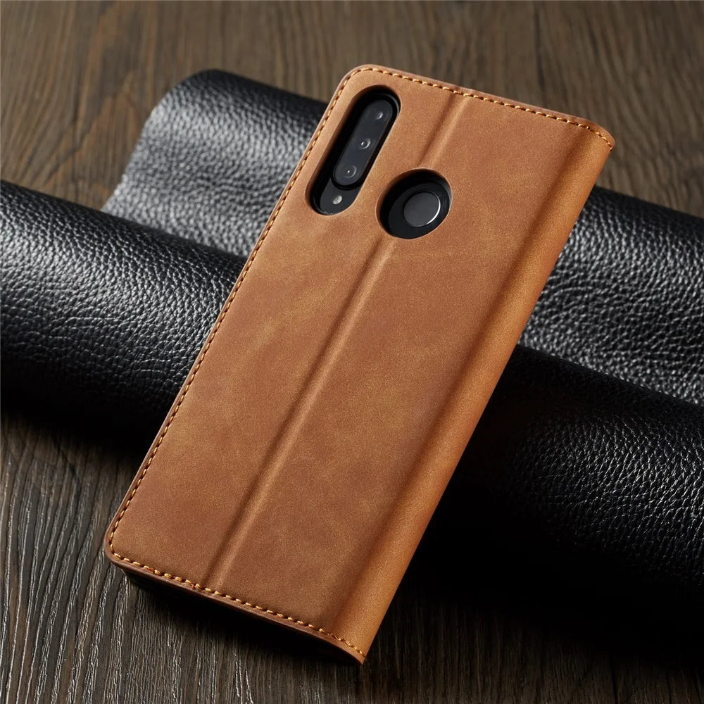 Leather Wallet Case for Huawei P30 P20 P40 Pro Lite Flip Cover Mate 20 30 Pro Lite P Smart Plus 2019 2020 Folio Coque Card Slots