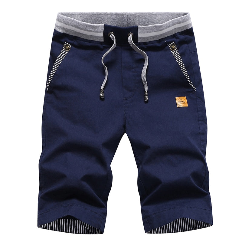 Linen mens shorts Newest Summer Casual Shorts Men Cotton Fashion Men Short Bermuda Beach Short Plus Size 4XL joggers Male Hot 182-DarkBlue