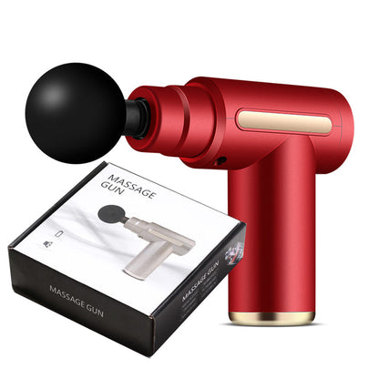 Massage Gun Electric Massager Portable Percussion Muscle Relax Pain Relief Body Neck Back Vibration Massaged red with box