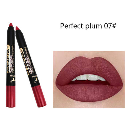 Matte Velvet Lipstick Pencil Waterproof Long Lasting Sexy Red Lip Sticks Non-Stick Cup Makeup Lip Tint Pencil Cosmetics 9 Colors 07