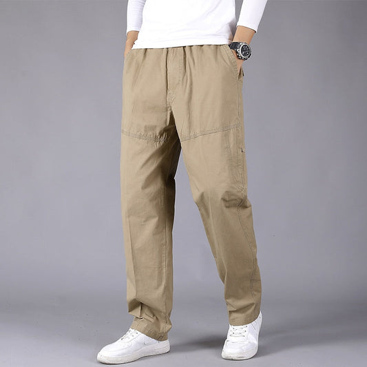 Men Cargo Pants New Cotton Loose Trousers Men Fashion Multi-Pocket Joggers Brand Casual Military Pants Men Plus Size