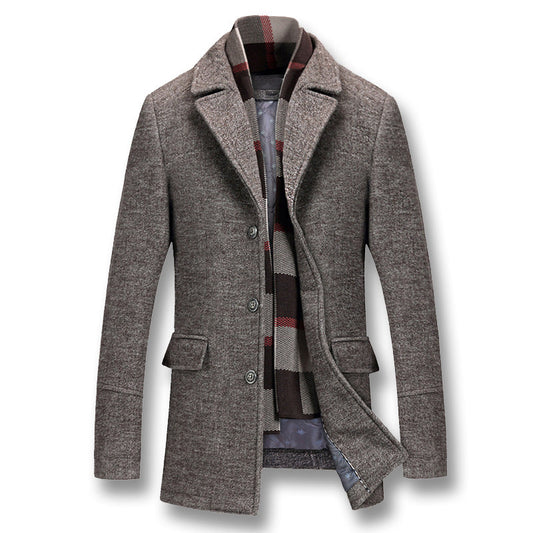 Men Winter Thick Cotton Wool Jackets Coats