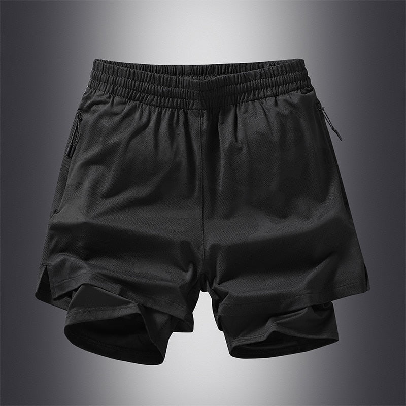 Men's Quick Dry Running GYM Shorts New Summer Casual Classic Brand Male Black Pants Trouers 61282 1