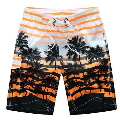 Men's Surf Board Shorts Surfing Beach Trunks Swimming Wear Bermudas Masculina Swimwear Plus Size 1525 orange
