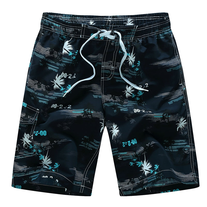 Men's Surf Board Shorts Surfing Beach Trunks Swimming Wear Bermudas Masculina Swimwear Plus Size 1526 blue