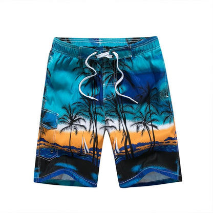 Men's Surf Board Shorts Surfing Beach Trunks Swimming Wear Bermudas Masculina Swimwear Plus Size 1701 blue