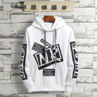 Men's Winter Hoodies Men Spring Letter Printing Sweatshirt Male Hip Hop Harajuku Japanese Streetwear Casual Hoodie Men