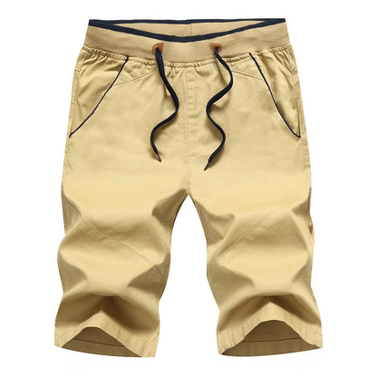 Mens Summer Casual Shorts New Fashion Letter Bermudas Boardshorts Men Brand Clothing Breathable Elasticity Beach Shorts Men Khaki