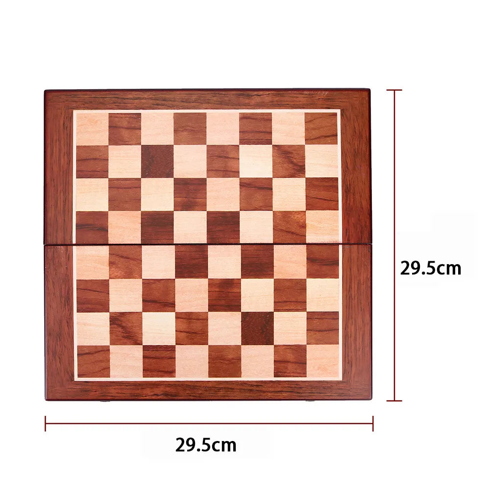 Metal Medieval Chess Set with High Quality Wooden Chessboard Adult and Children 32 Metal Chess Pieces Family Game Toy Gift