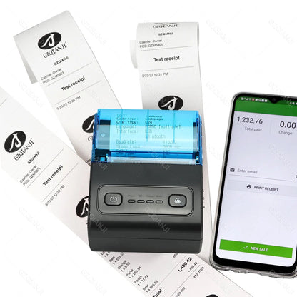 Mini Bluetooth Thermal Bill Printer Wireless Protable 58mm Receipt Printer Loyverse POS Free App SII on Android The cheapest