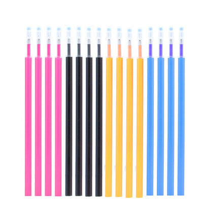 Multi-color Erasable Gel Pen 0.5mm Refill Rod Kawaii Pens Student Writing Creative Drawing Tools Office School Supply Stationery 16pcs Mix Color D