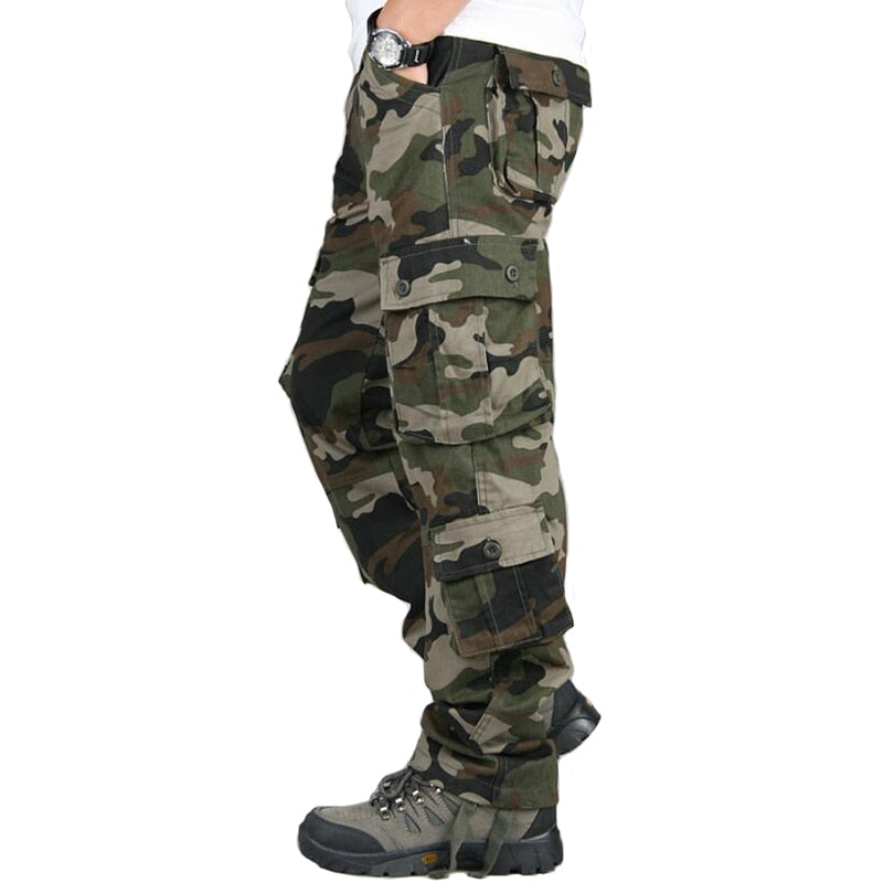 Multi-pockets Military Tactical Pants Outdoor Hiking Trekking Climbing Camouflage Trousers Cargo Pants Men Joggers Sweatpants