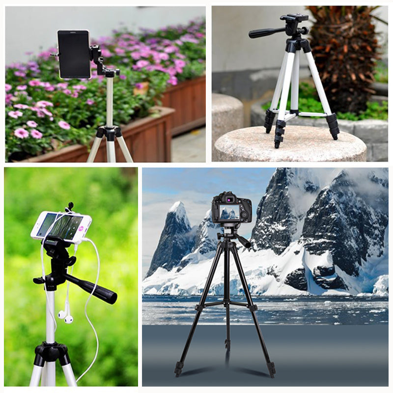 NA-3120 Phone Tripod Stand 40inch Universal Photography for Gopro iPhone Samsung Xiaomi Huawei Phone Aluminum Travel Tripode Par