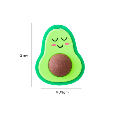 NEW Cute Kawaii Avocado Rubber Erasers Novelty Fruit Pencil Eraser for Student School Correction Supplies Kids Gift Promotional