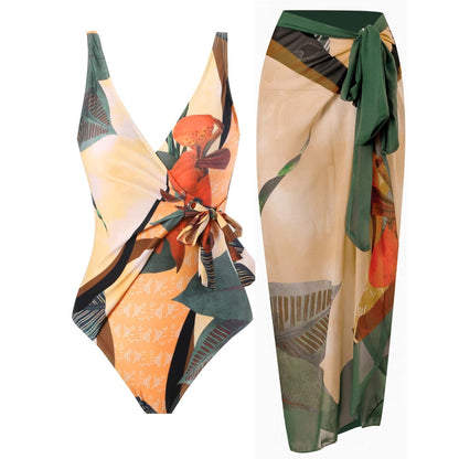 New 2Piece Women Bikini Set Push Up Floral Printed Ruffle Bikinis Strappy Bandage Swimwear Brazilian Biquini Bathing Suit QJY1151C