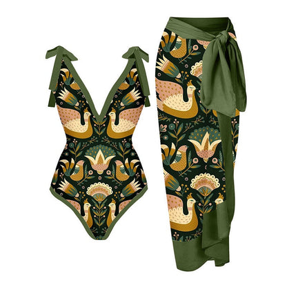 New 2Piece Women Bikini Set Push Up Floral Printed Ruffle Bikinis Strappy Bandage Swimwear Brazilian Biquini Bathing Suit BD16010G2
