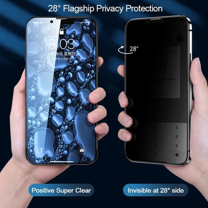 New Full Cover One-click Installation Anti-Spy Glass for iPhone 13 12 11 14 Pro Max X XR XS 6 8 7 Plus Privacy Screen Protectors