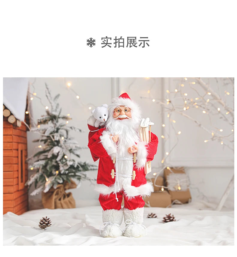 New Santa Claus Doll Christmas Tree Ornament Merry Christmas Decorations for Home Navidad Natal Gifts New Year