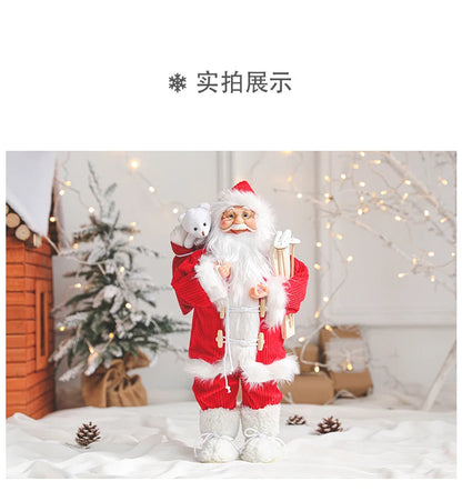 New Santa Claus Doll Christmas Tree Ornament Merry Christmas Decorations for Home Navidad Natal Gifts New Year