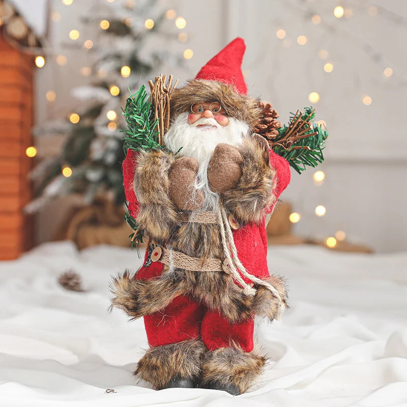 New Santa Claus Doll Christmas Tree Ornament Merry Christmas Decorations for Home Navidad Natal Gifts New Year