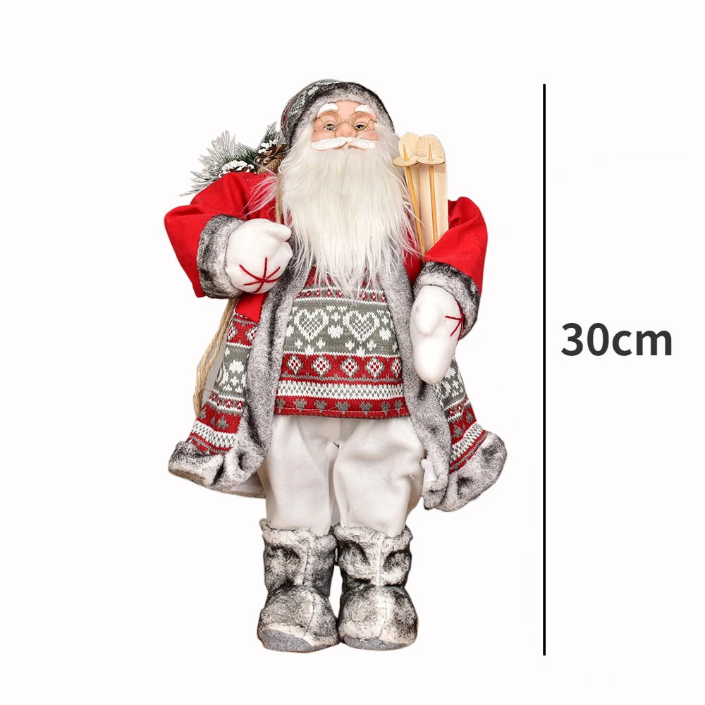 New Santa Claus Doll Christmas Tree Ornament Merry Christmas Decorations for Home Navidad Natal Gifts New Year best seller LR 30cm