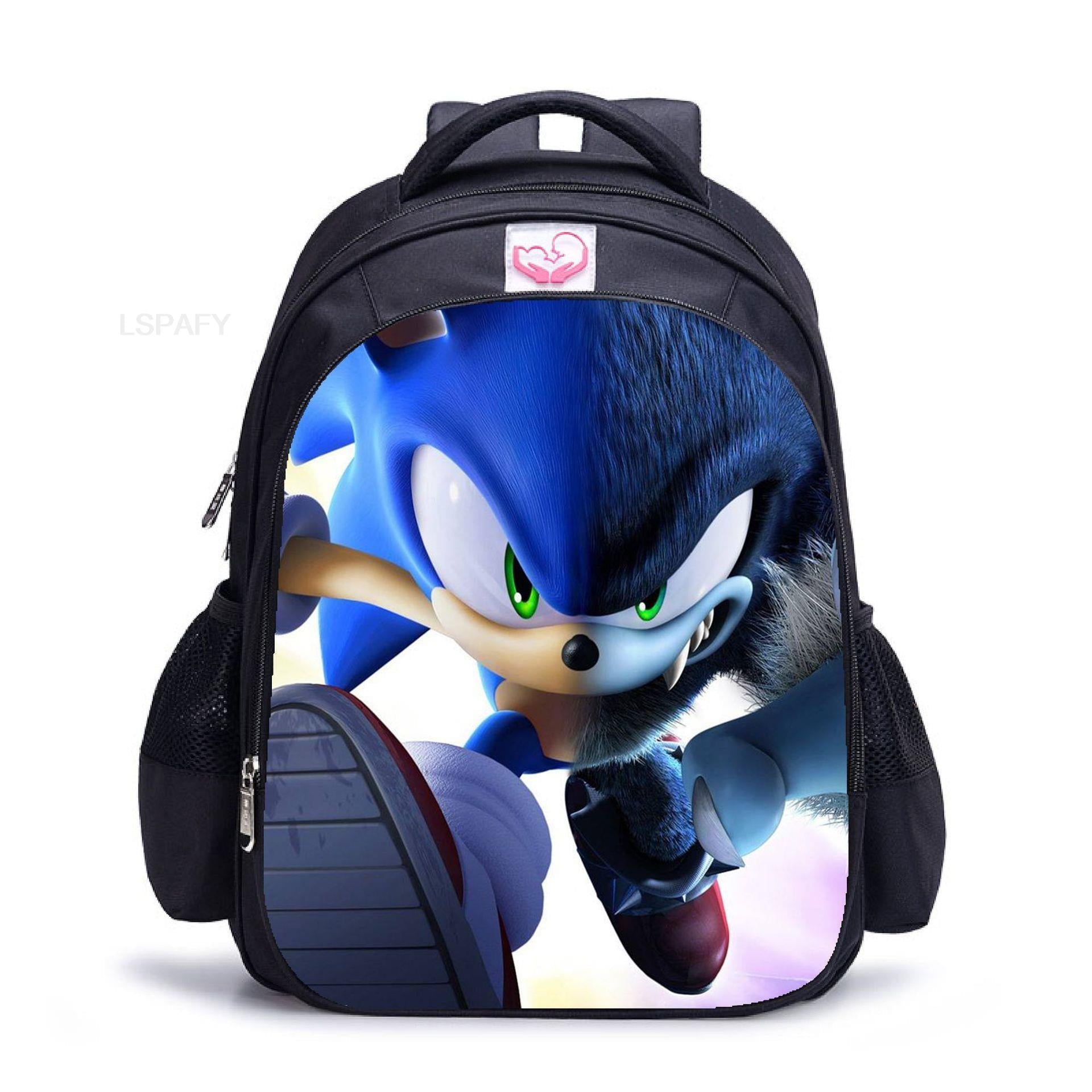 New Sonic Racing Backpack Cartoon Backpacks Kids Bag Waterproof Bag Daily Children's Backpack For Girls And Boys 03
