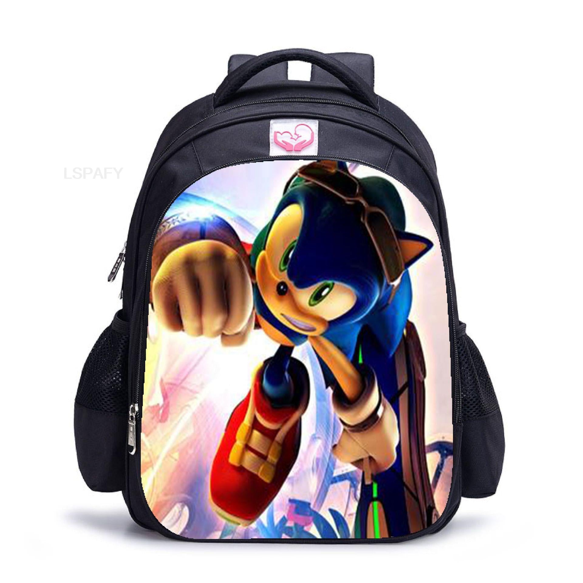 New Sonic Racing Backpack Cartoon Backpacks Kids Bag Waterproof Bag Daily Children's Backpack For Girls And Boys 09