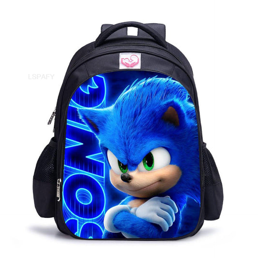 New Sonic Racing Backpack Cartoon Backpacks Kids Bag Waterproof Bag Daily Children's Backpack For Girls And Boys 13