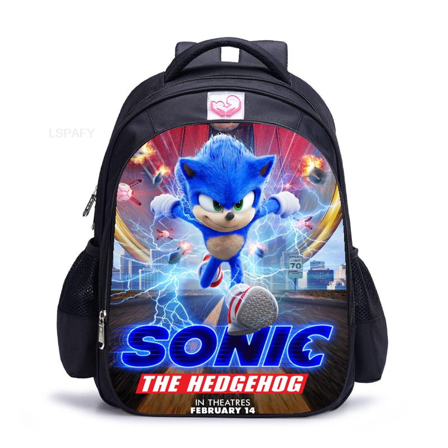 New Sonic Racing Backpack Cartoon Backpacks Kids Bag Waterproof Bag Daily Children's Backpack For Girls And Boys 17