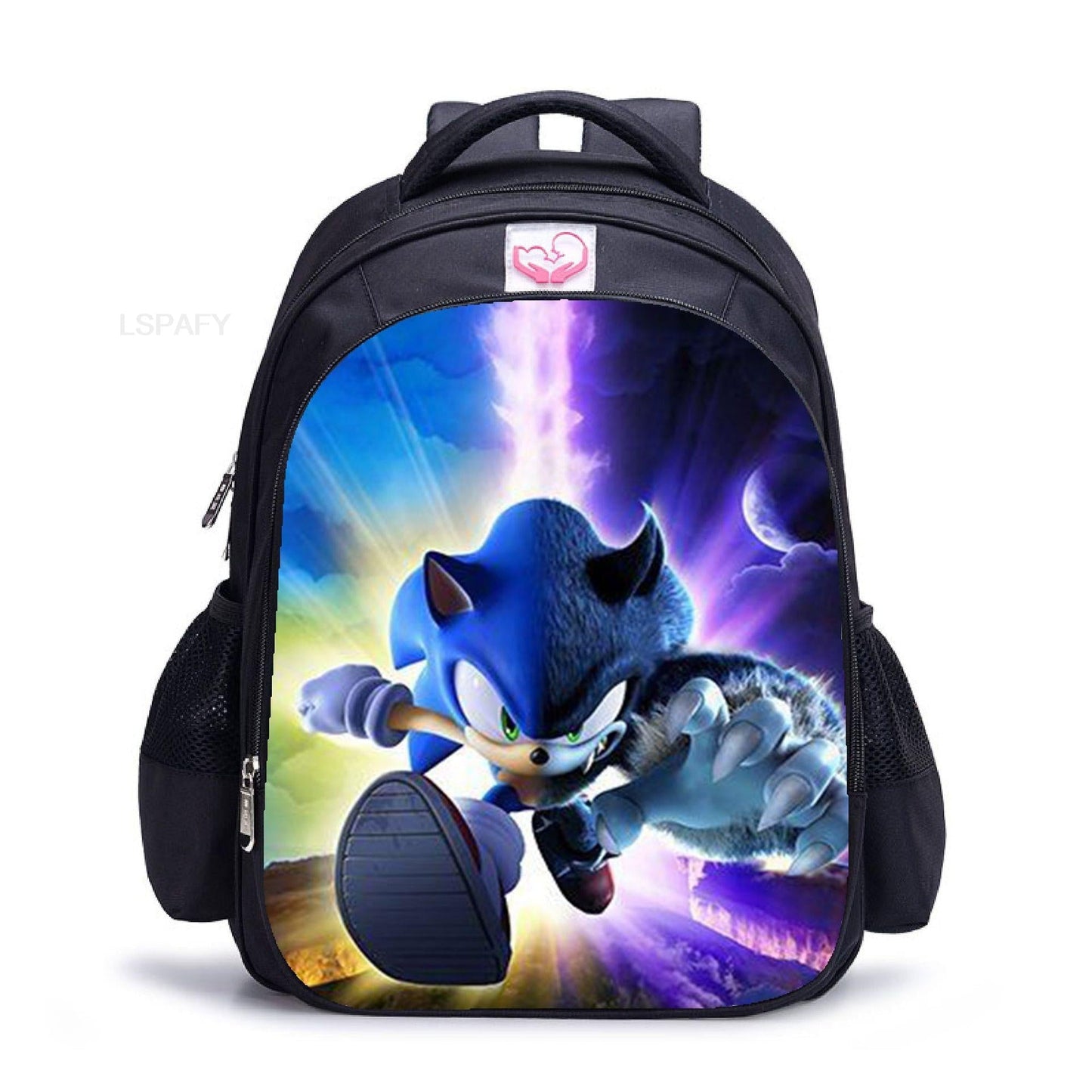 New Sonic Racing Backpack Cartoon Backpacks Kids Bag Waterproof Bag Daily Children's Backpack For Girls And Boys 26