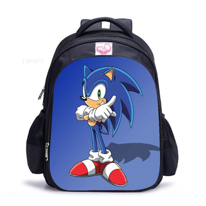 New Sonic Racing Backpack Cartoon Backpacks Kids Bag Waterproof Bag Daily Children's Backpack For Girls And Boys 20