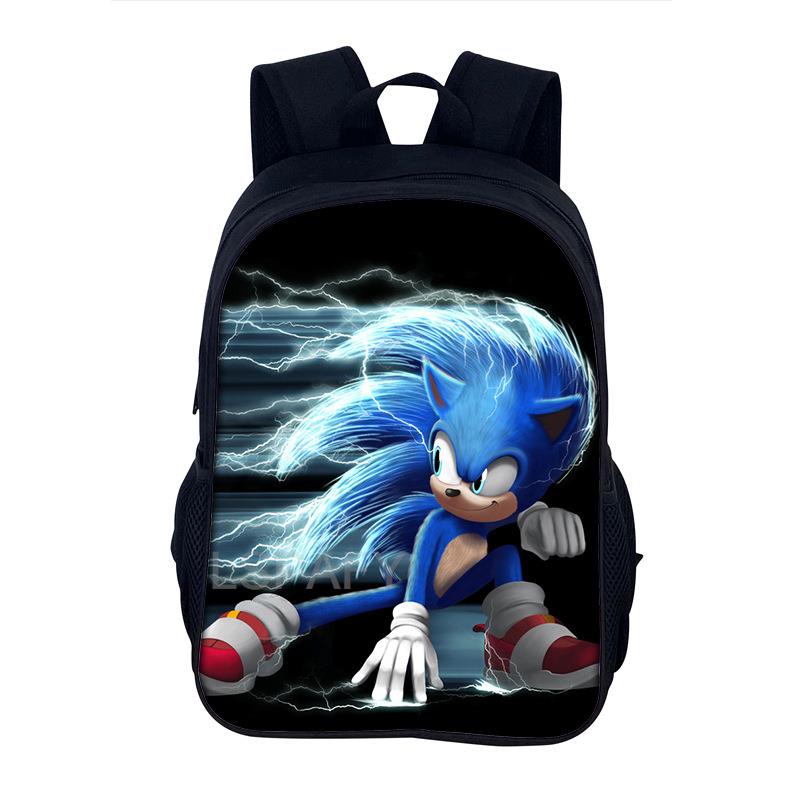 New Sonic Racing Backpack Cartoon Backpacks Kids Bag Waterproof Bag Daily Children's Backpack For Girls And Boys 32
