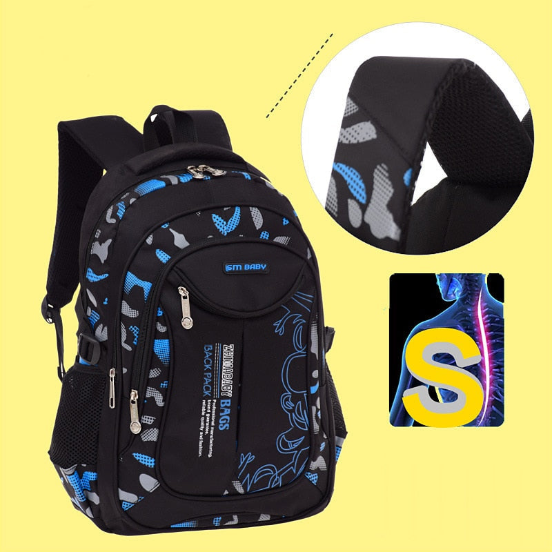 New Waterproof Children School Bags Backpacks For Teenagers Boys Kids Primary School