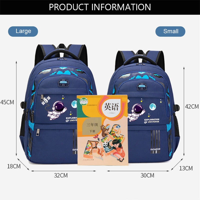 New Waterproof Children's Backpack Boys Girls Primary Schoolbag Large-Capacity Orthopedic Bookbag Kids Backpack Mochila Infantil