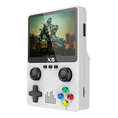 New X6 3.5Inch IPS Screen Handheld Game Player Dual Joystick 11 Simulators GBA Video Game Console for Kids Gifts