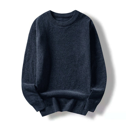 Non-Iron Men'S Grey Sweaters Spring Autumn Winter Clothes Pull OverSize Classic Style Casual Pullovers P80 2