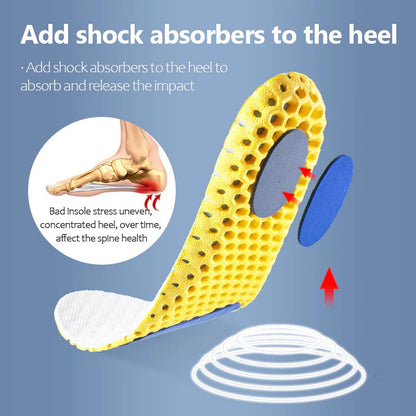 Orthopedic Memory Foam Insole Mesh Breathable Deodorant Shoe Sole Sport Running Insert for Feet Man Woman Sneaker Shoe Pad