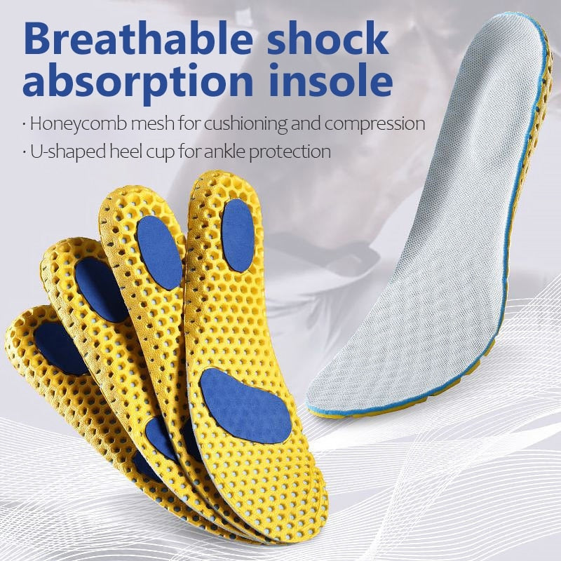 Orthopedic Memory Foam Insole Mesh Breathable Deodorant Shoe Sole Sport Running Insert for Feet Man Woman Sneaker Shoe Pad