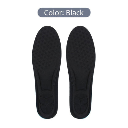 Orthopedic Memory Foam Insole Mesh Breathable Deodorant Shoe Sole Sport Running Insert for Feet Man Woman Sneaker Shoe Pad B-black