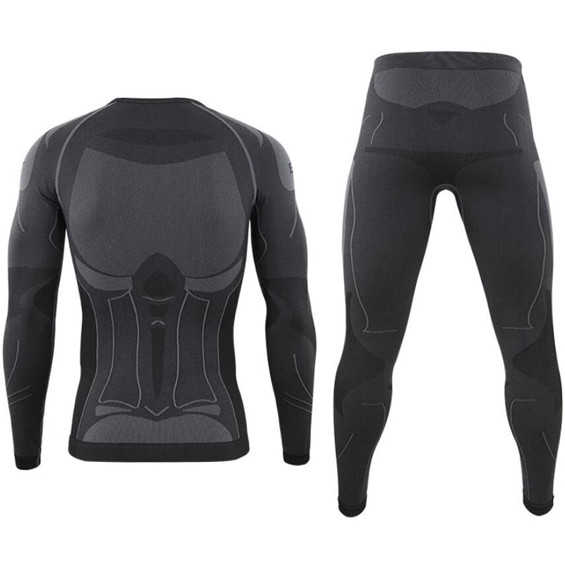 Outdoor Thermal Underwear Set Long Sleeve Tops Pants Hunting Underwear Army Tactical Gear Hiking Military Camping Warm Clothes