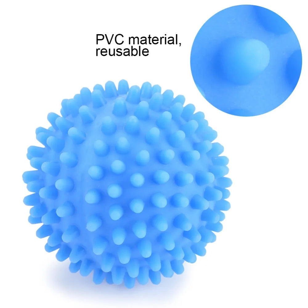 PVC Dryer Ball Reusable Laundry Balls Washing Machine Drying Fabric Softener Ball Hair Remover Clothes Cleaning Laundry Accessry