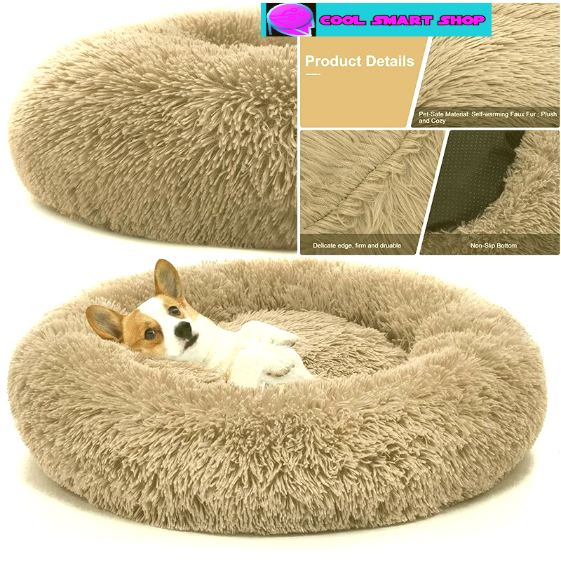 Pet Dog Bed Comfortable Donut Cuddler Round Dog Kennel Ultra Soft Washable Dog and Cat Cushion Bed Winter Warm Sofa hot sell