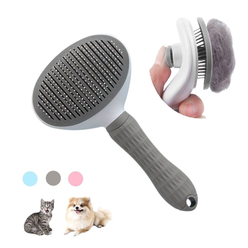 Pet Dog Cat Hair Brush Dog Comb Grooming And Care Cat Brush Stainless Steel Comb For Long Hair Dogs Cleaning Pets Dogs Supplies