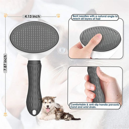 Pet Dog Cat Hair Brush Dog Comb Grooming And Care Cat Brush Stainless Steel Comb For Long Hair Dogs Cleaning Pets Dogs Supplies